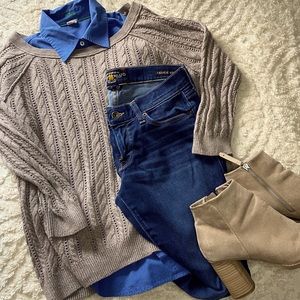 American Eagle Cable Knit Sweater